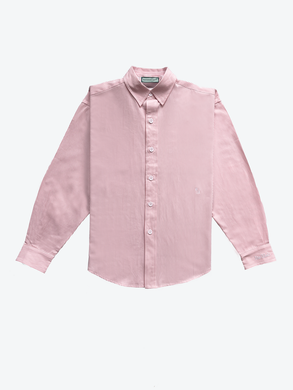 recreational habits the martha cotton shirt in pale pink