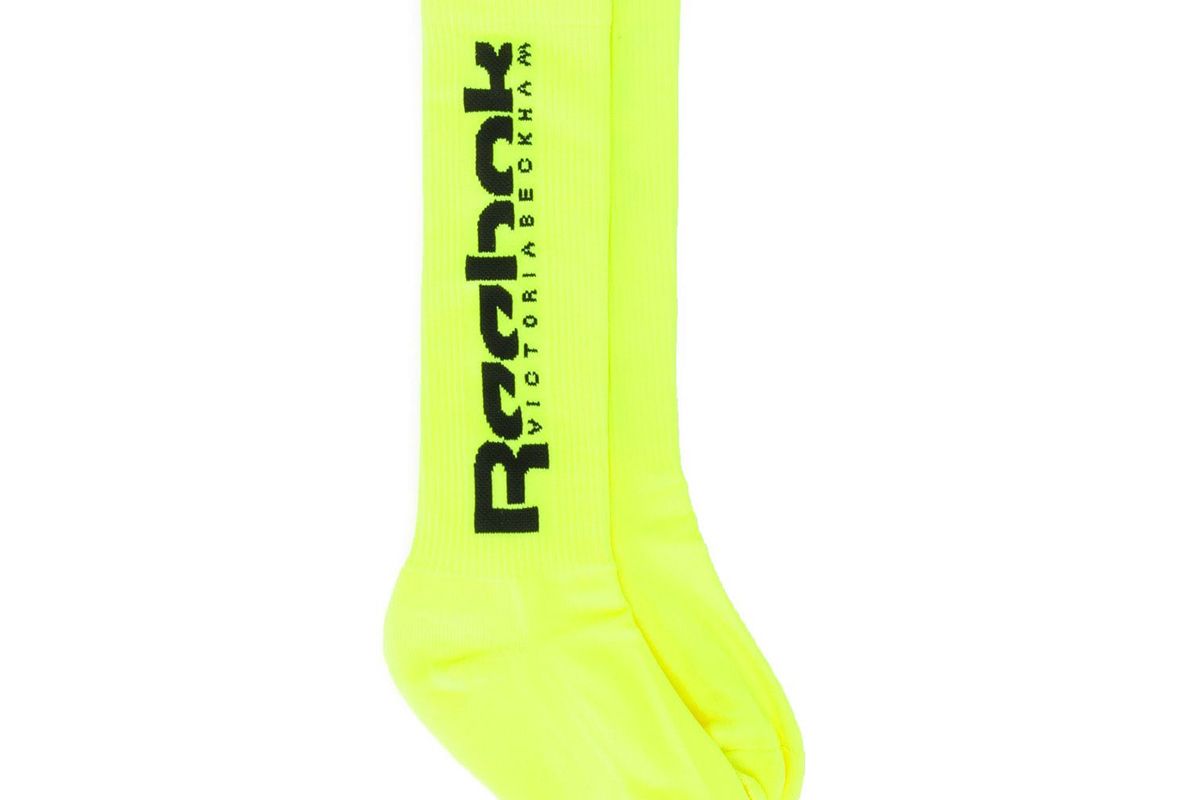 reebok x victoria beckham logo intarsia socks