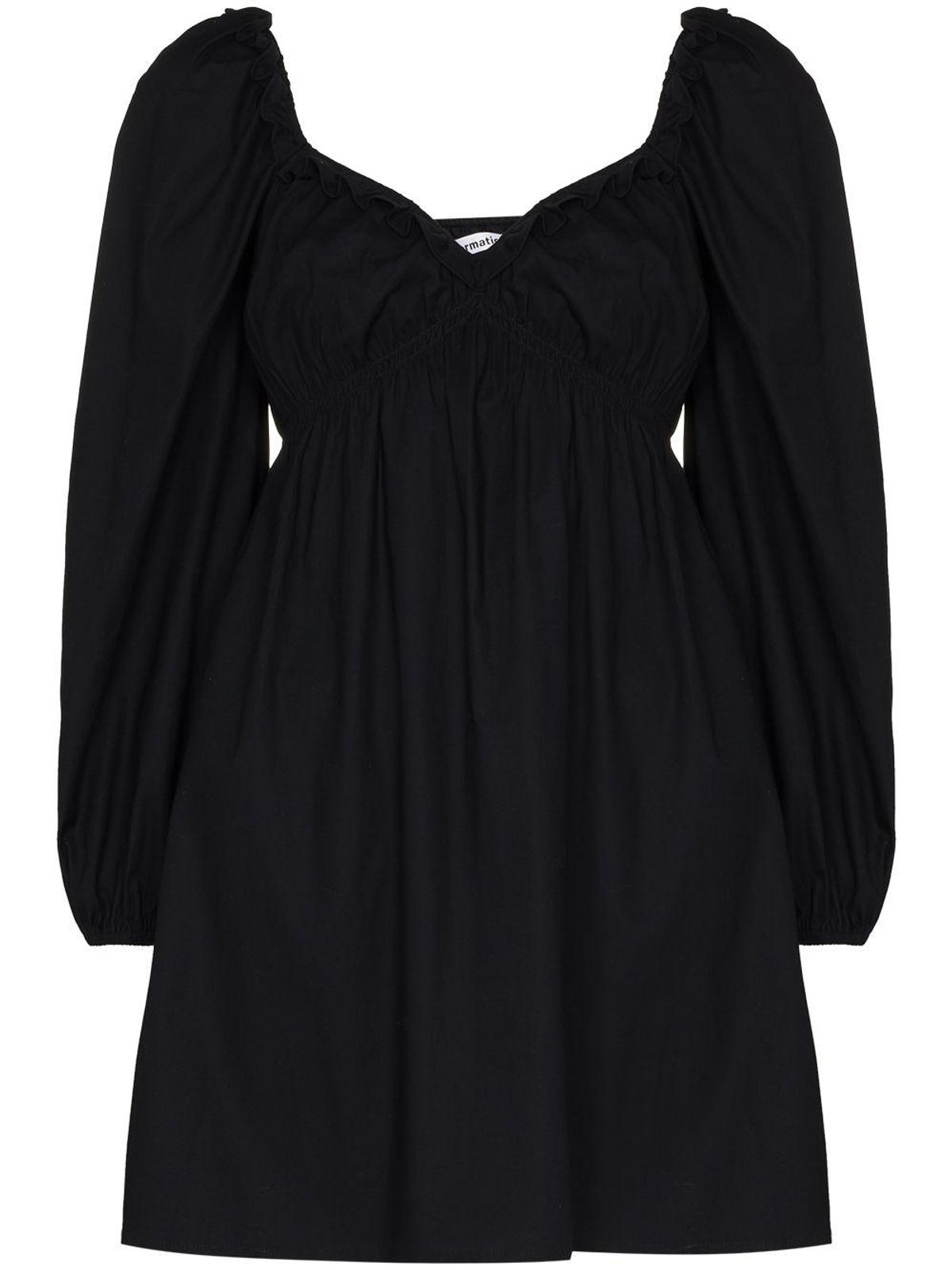 reformation vic puff sleeve minidress