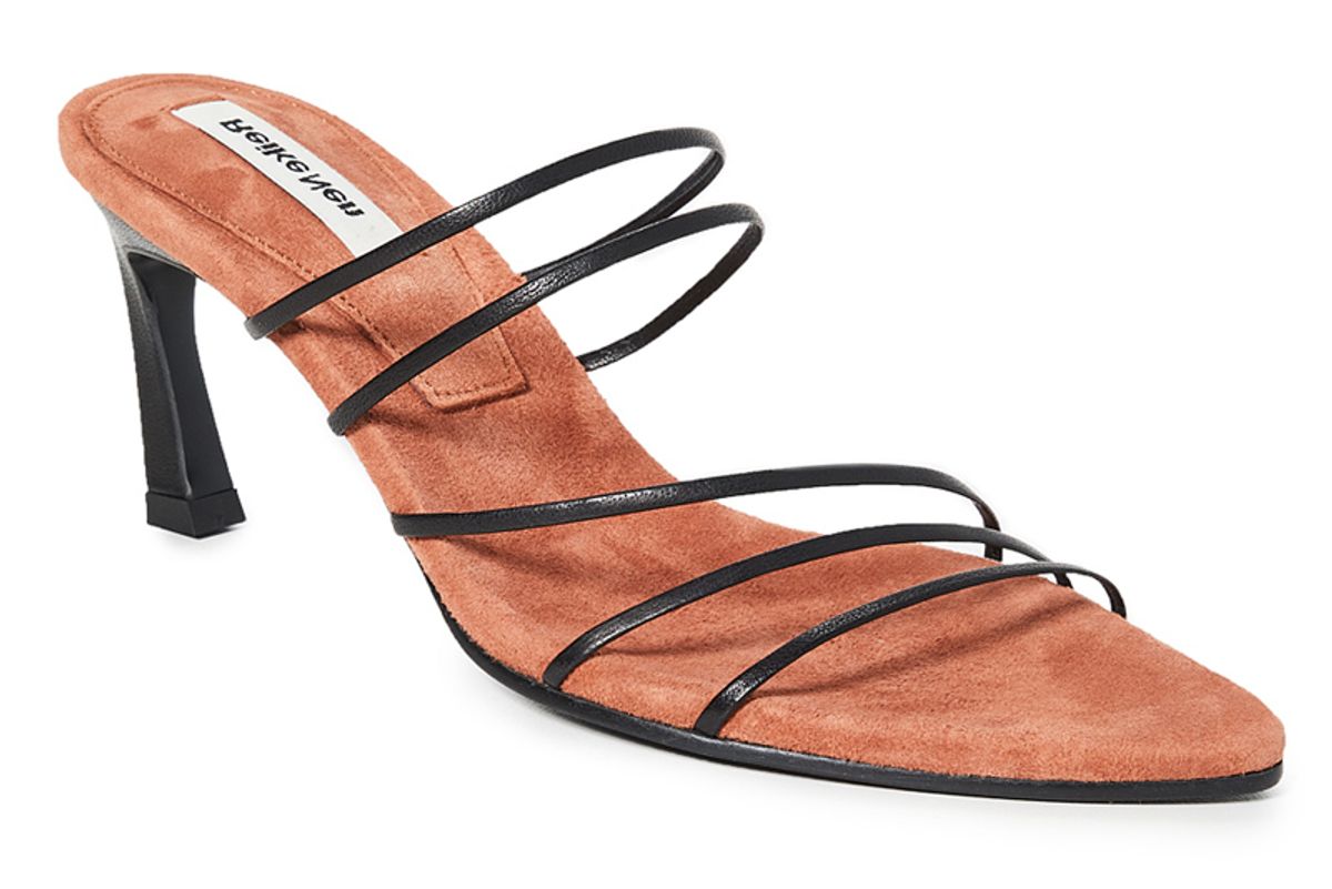 reike nen string two tone leather sandals