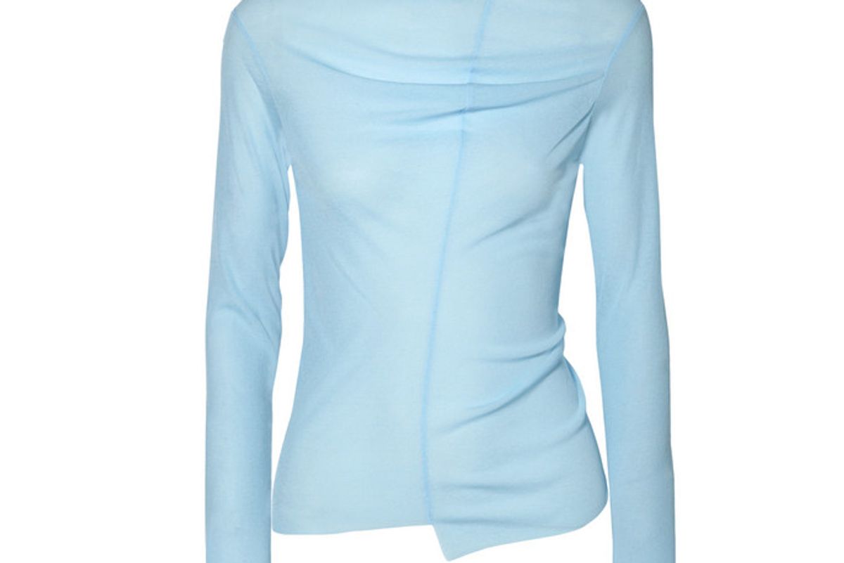 rejina pyo alix draped cutout jersey top