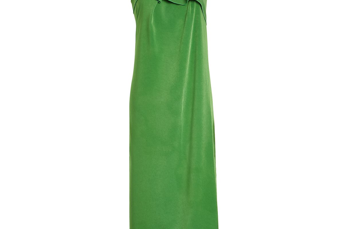 rejina pyo asymmetrical crepe dress