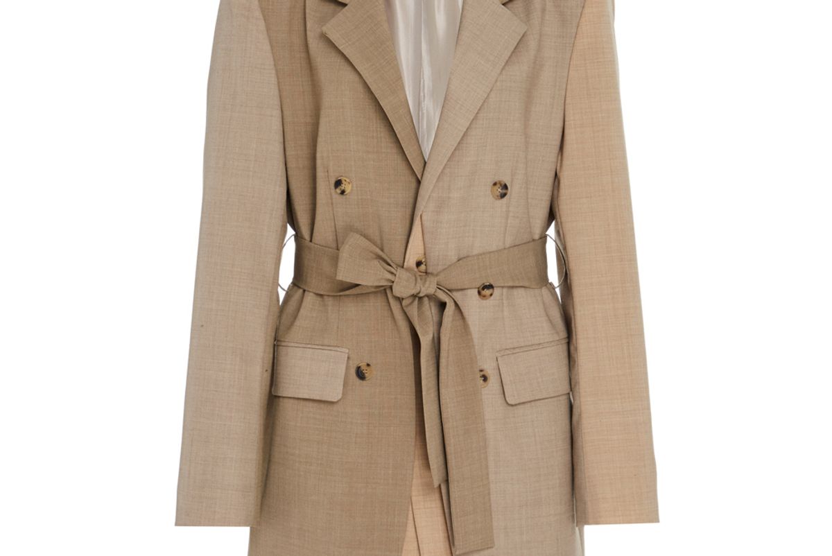 rejina pyo elliot belted wool blend jacket