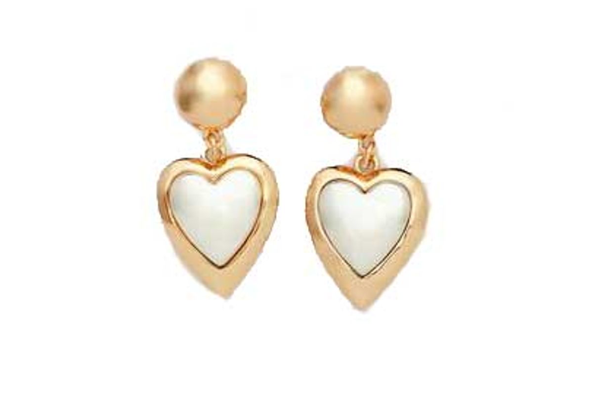 reliquia jewellery kind heart earrings