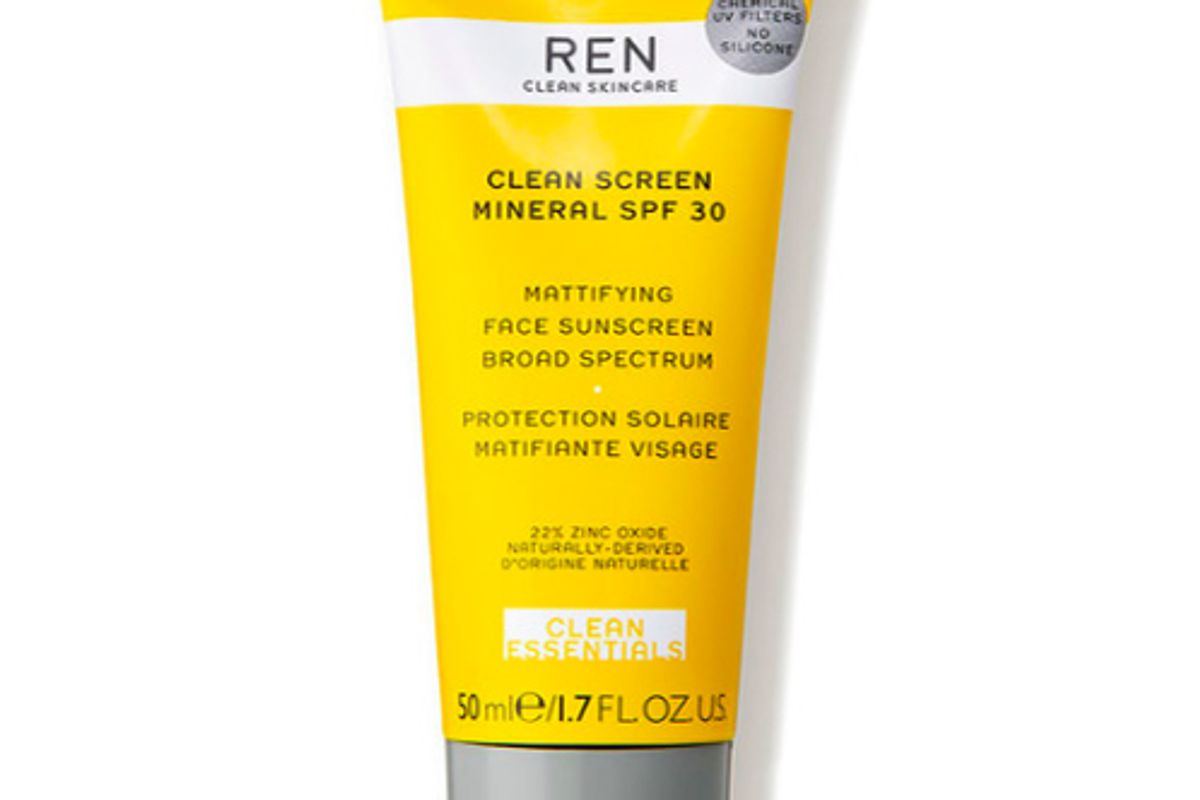 ren clean skincare clean screen mattifying face sunscreen