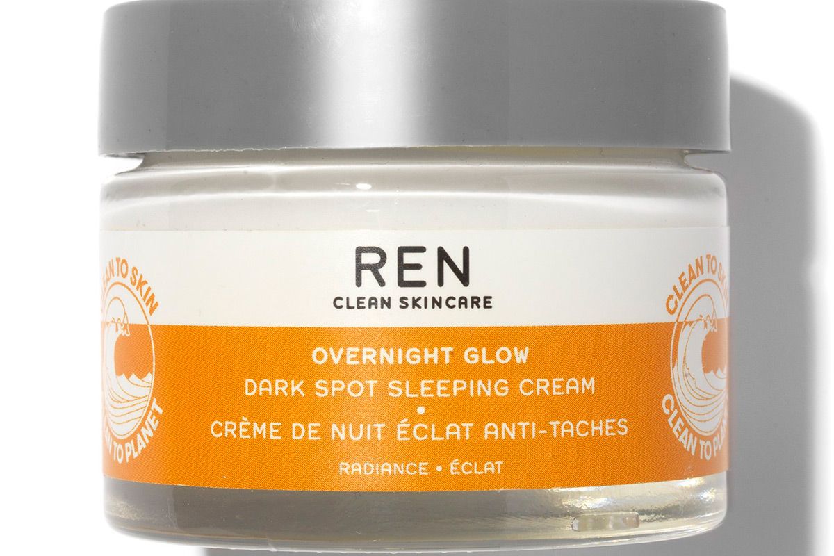 ren clean skincare overnight glow dark spot sleeping cream