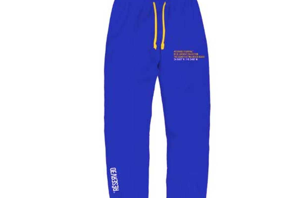 reserve dessential embroidered logo sweatpant royal