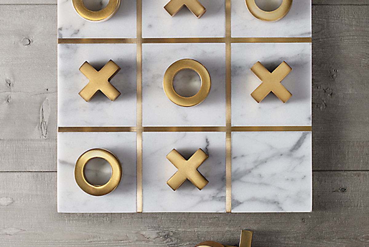 restoration hardware marble tic tac toe game