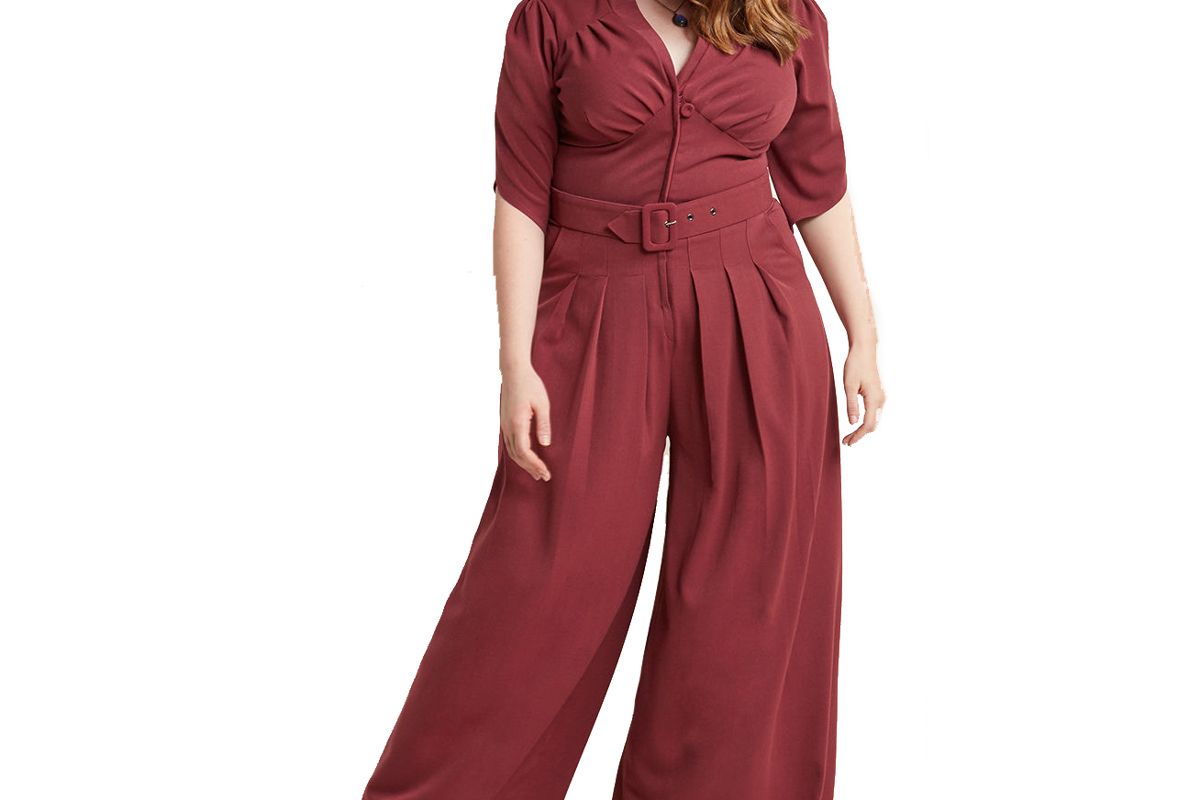 The Embolden Age Jumpsuit in Burgundy