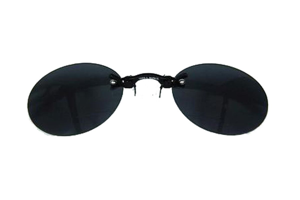 Retro Clip-On Rimless Sunglasses