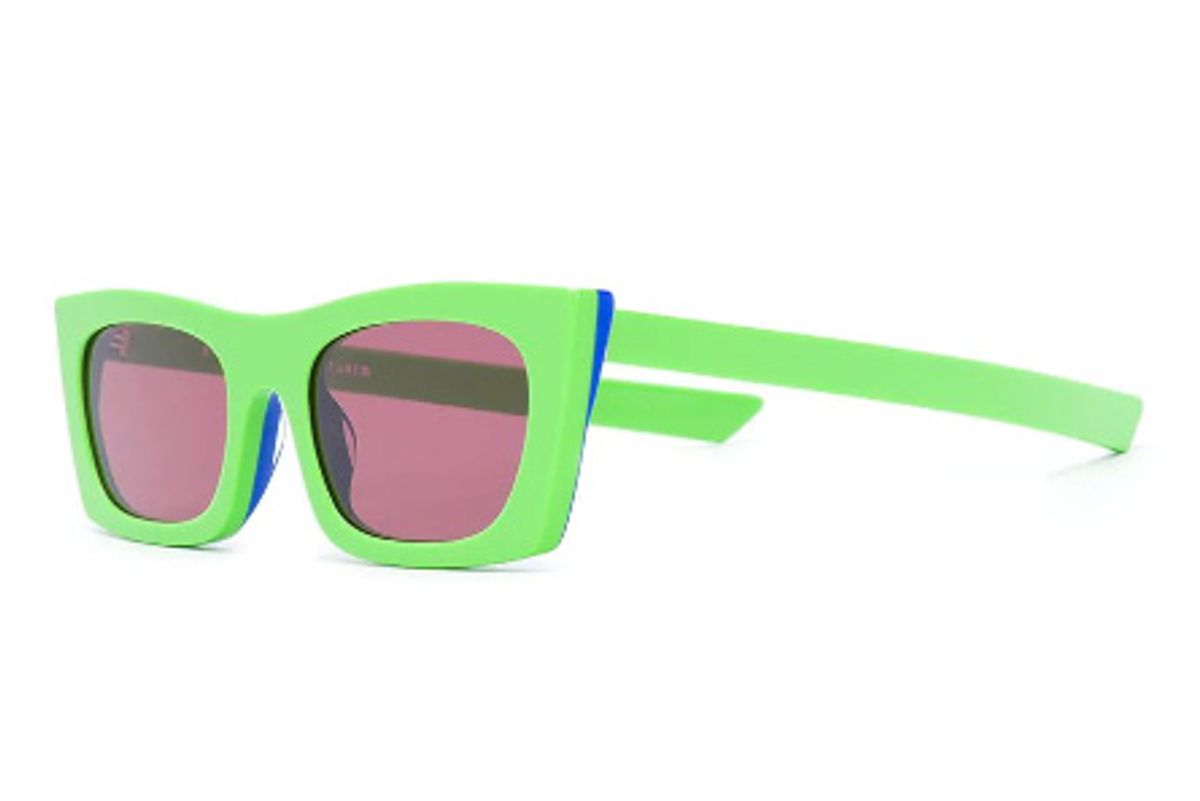 retro super future fred square frame sunglasses