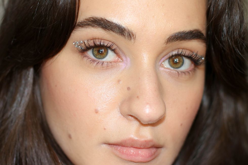 rhinestone eye makeup