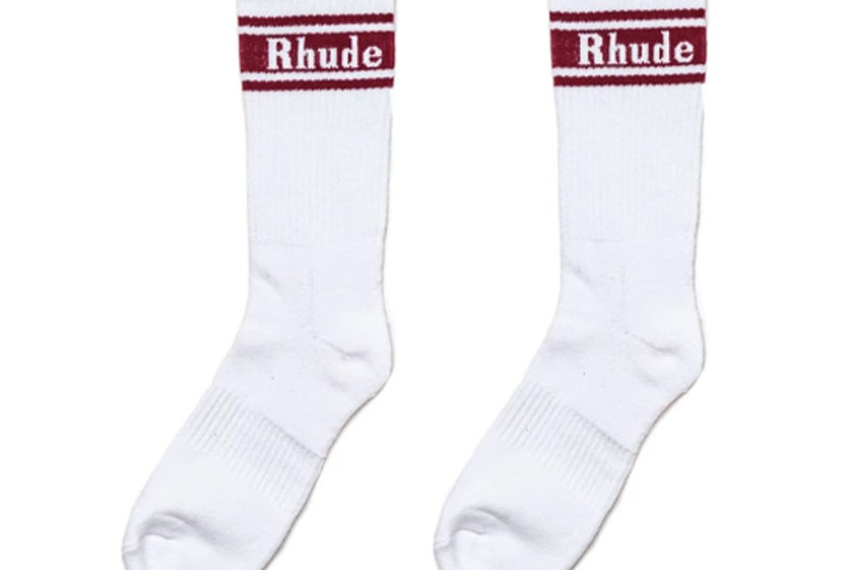 rhude striped socks