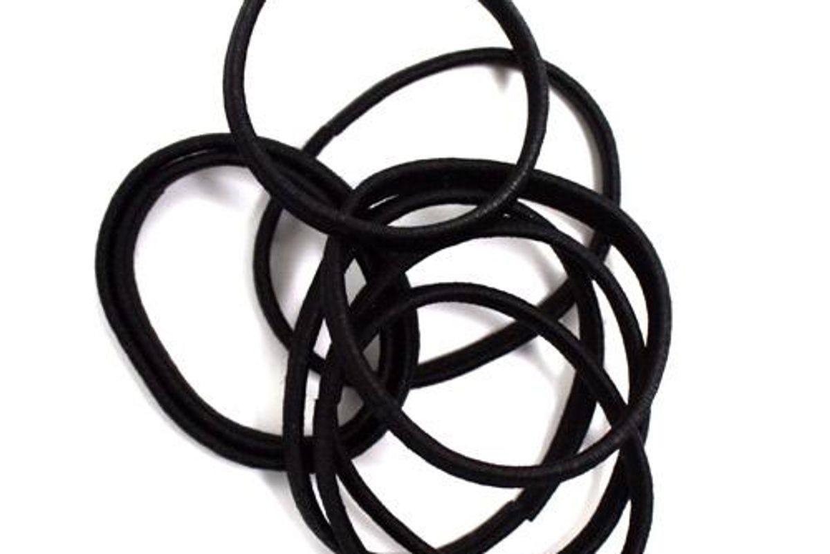 No-Snag Flat Black Elastics