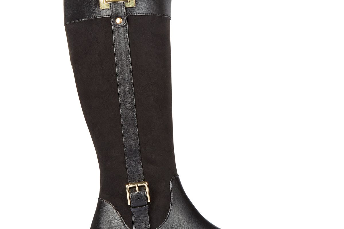Deliee Wide-Calf Riding Boots