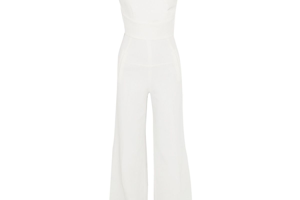 roalnd mouret colston stretch crepe jumpsuit