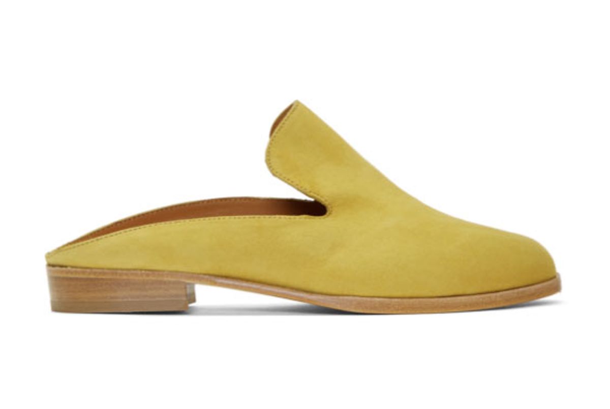 robert clergerie suede alice mules