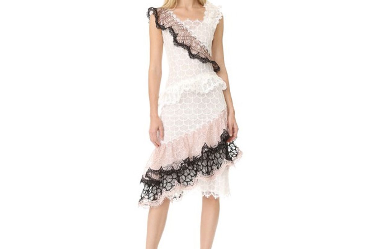 Ruffled Lace Dress