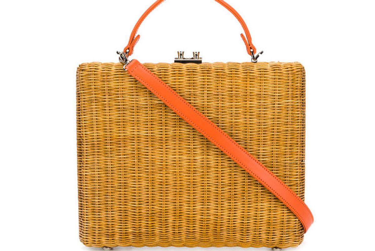 rodo straw tote bag