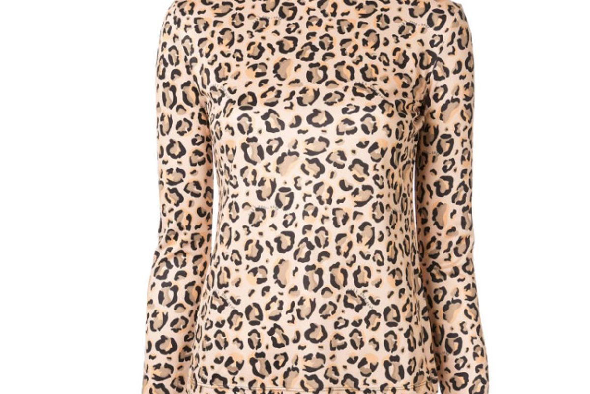 rokh leopard print jumper