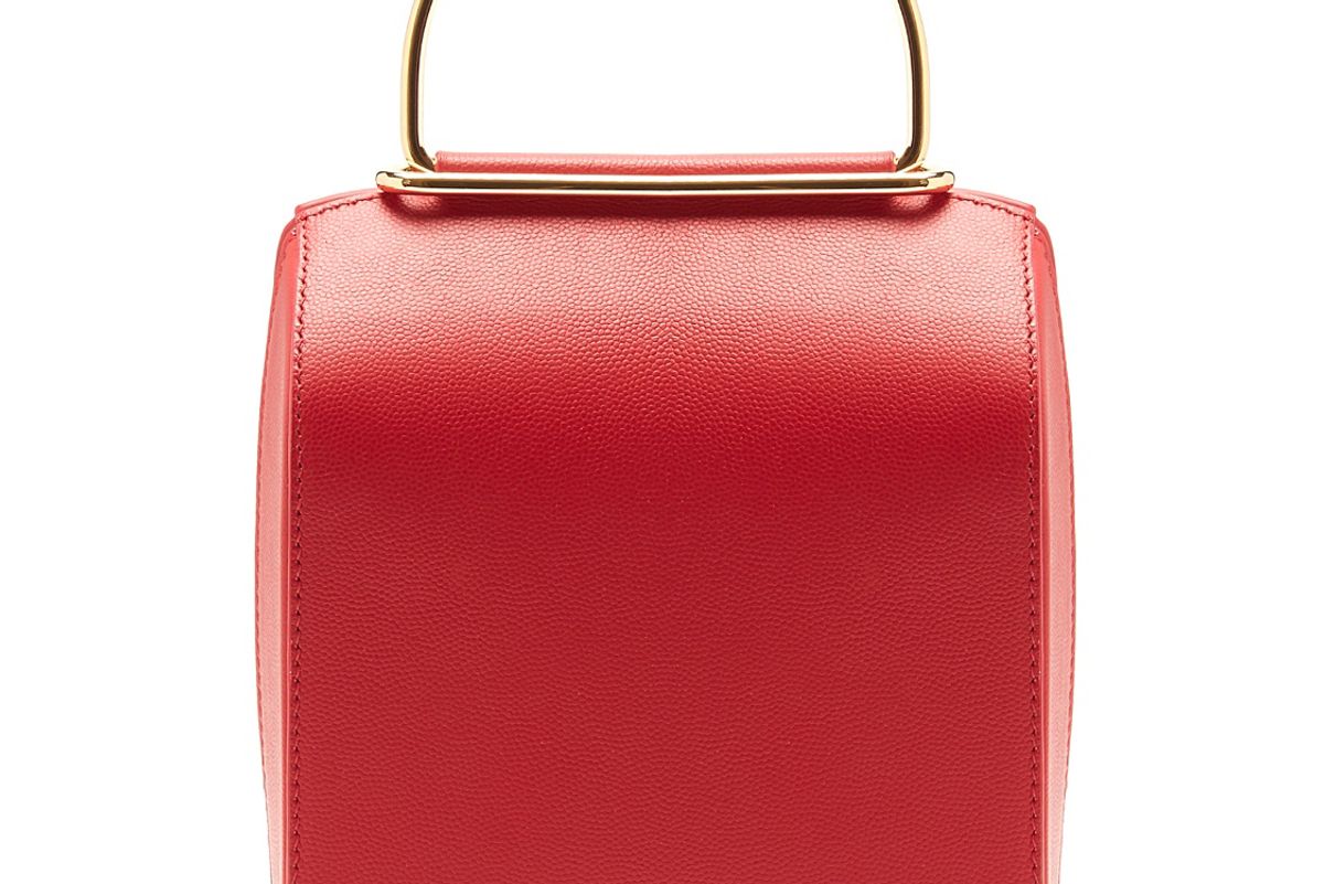 Besa Top-Handle Leather Shoulder Bag