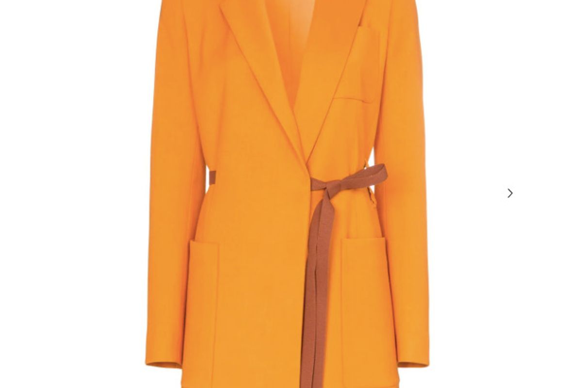 roksanda bleyda ribbon tie wrap blazer jacket