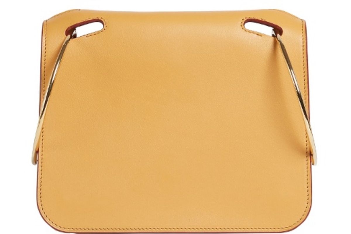 Neneh Double-Ring Leather Clutch
