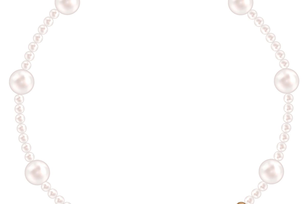 rosa pearl wave anklet