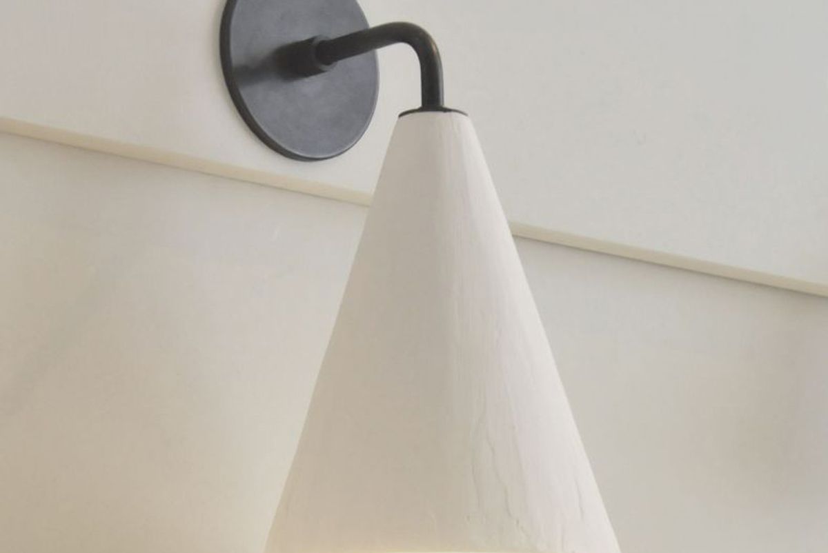 rose uniacke plaster cone wall light