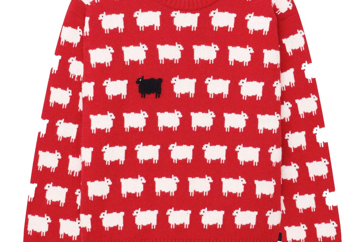 rowing blazers x warm and wonderful men's sheep sweater