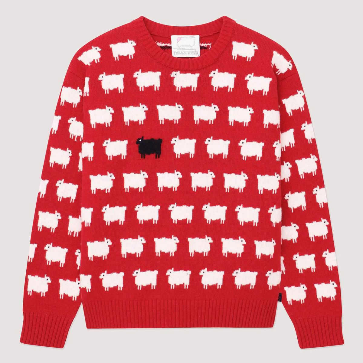 rowing blazers x warm and wonderful mens sheep sweater