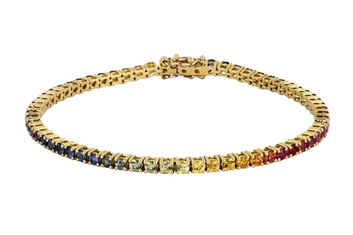 roxanne first rainbow sapphire tennis bracelet