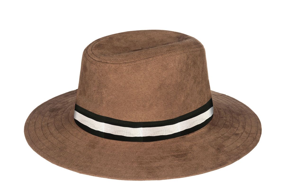 roxy da vida faux suede panama hat