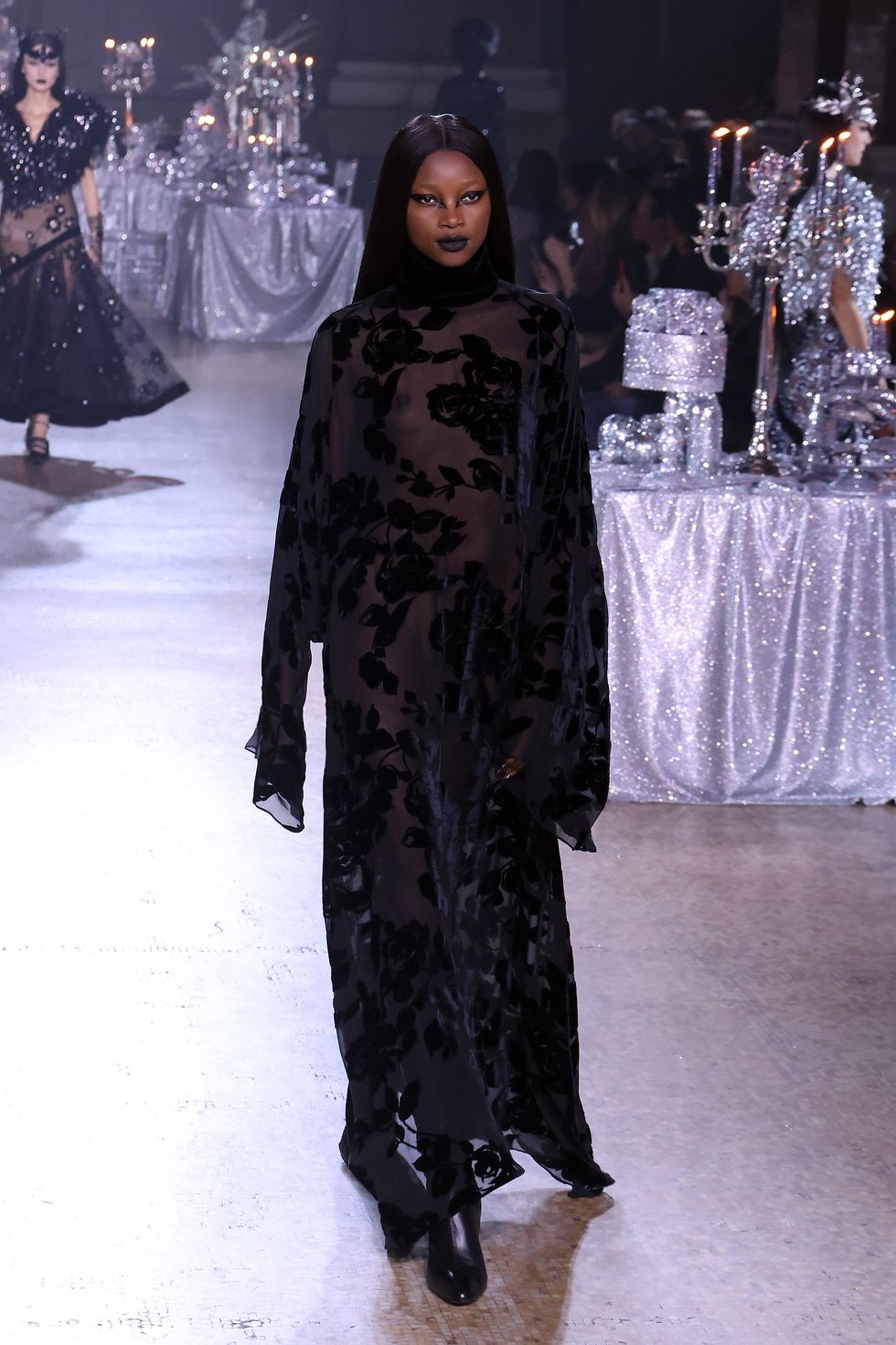 Runway model for Rodarte FW23