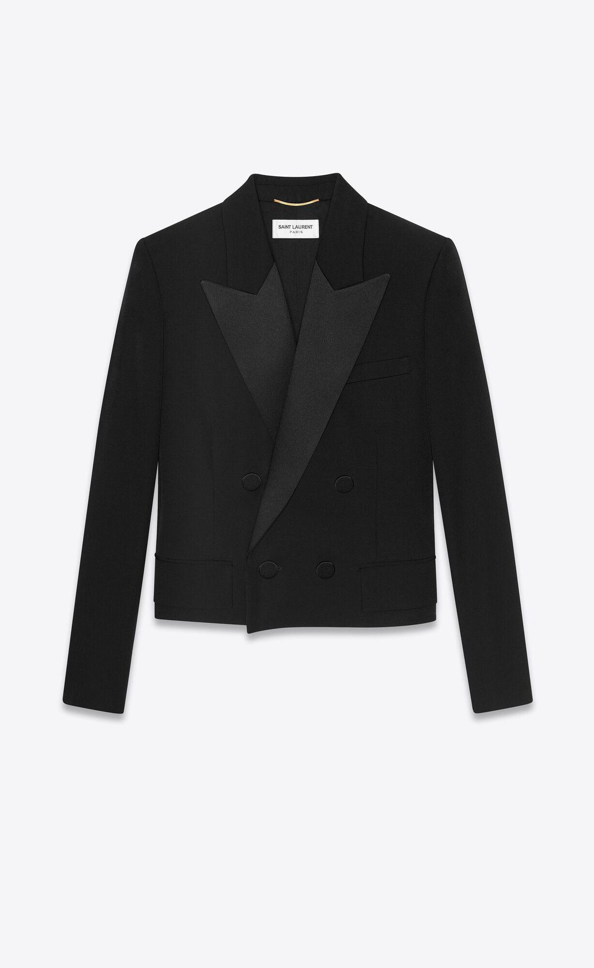 Saint Laurent Cropped Tuxedo jacket
