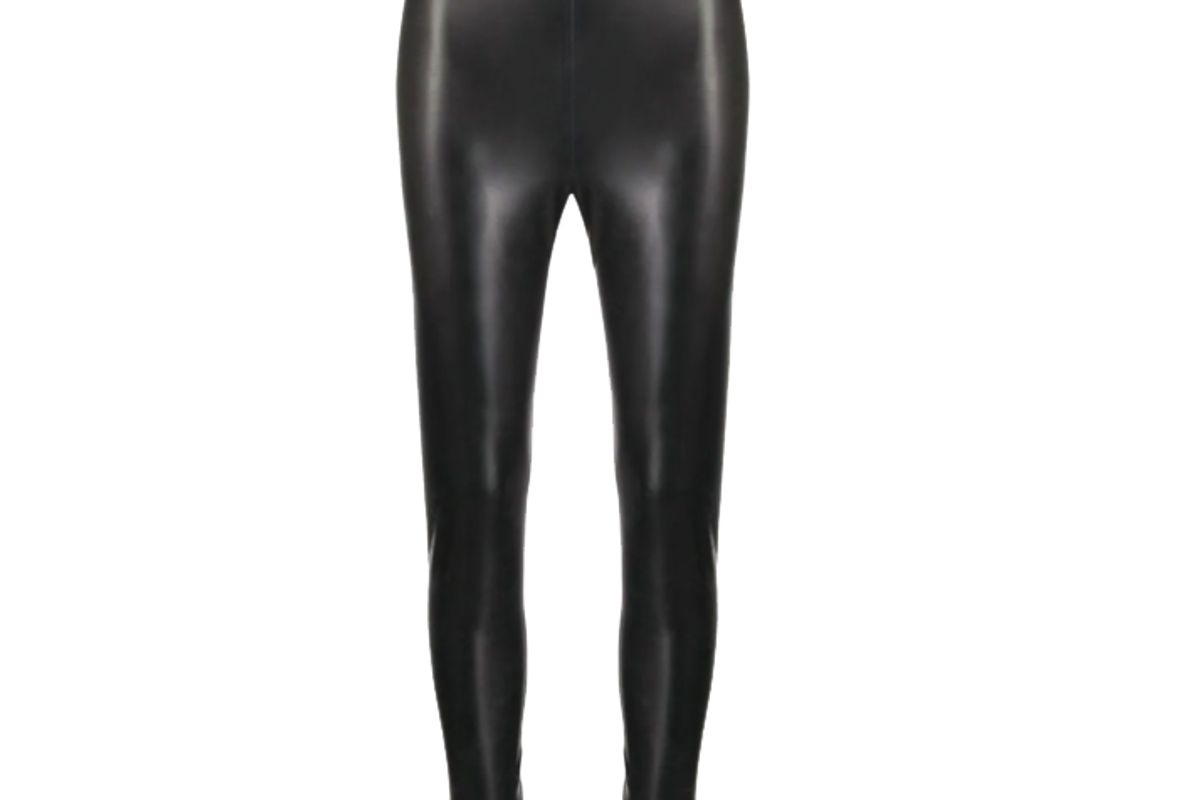 saint laurent high waist latex leggings