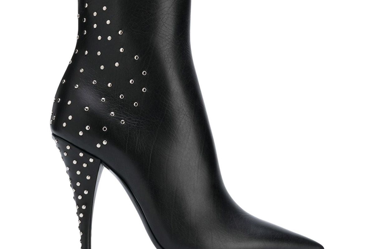 saint laurent kiki studded boots