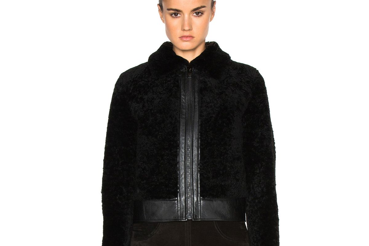 Lamb Shearling Bomber Jacket