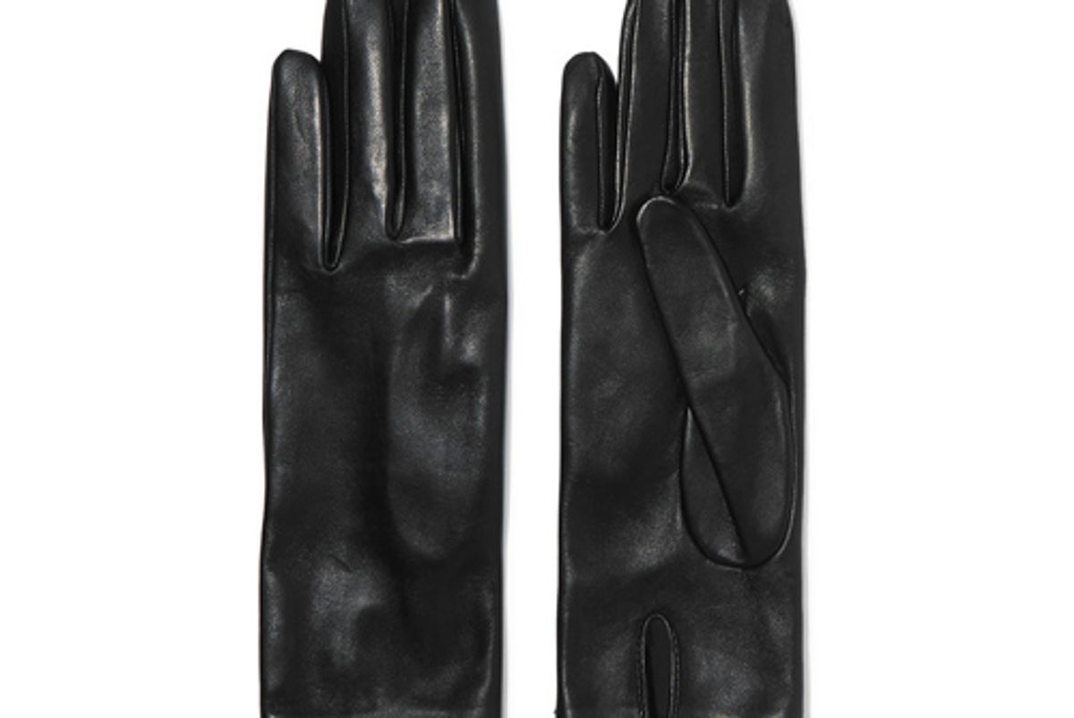 saint laurent leather gloves