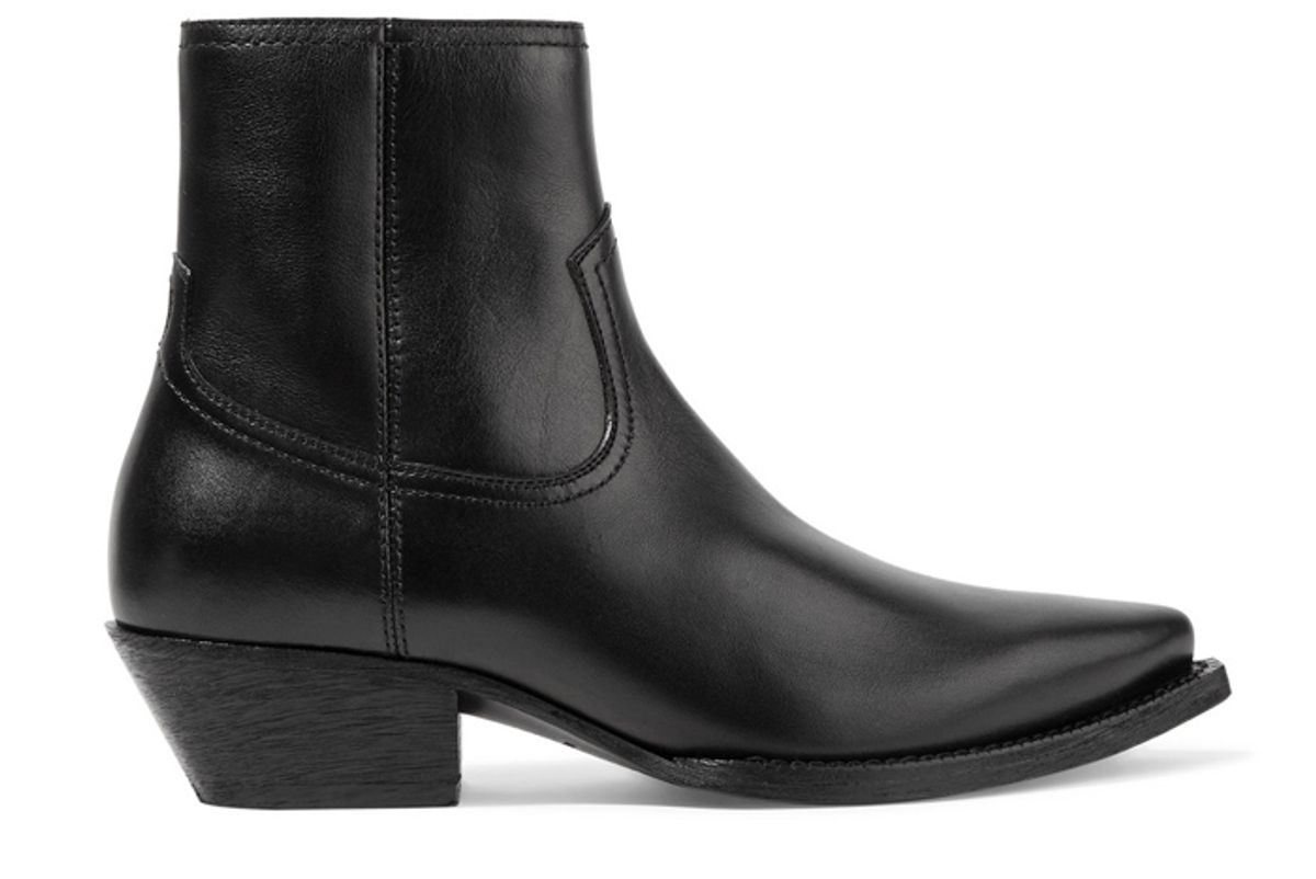 saint laurent lukas leather ankle boots