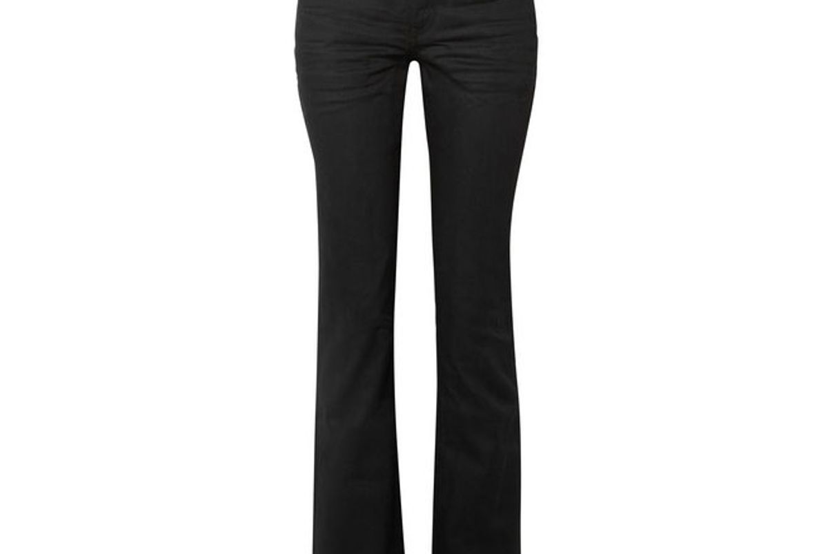 saint laurent mid rise bootcut jeans