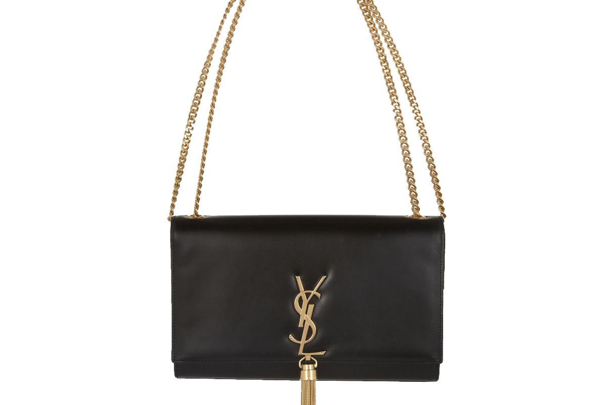 saint laurent monogramme leather shoulder bag