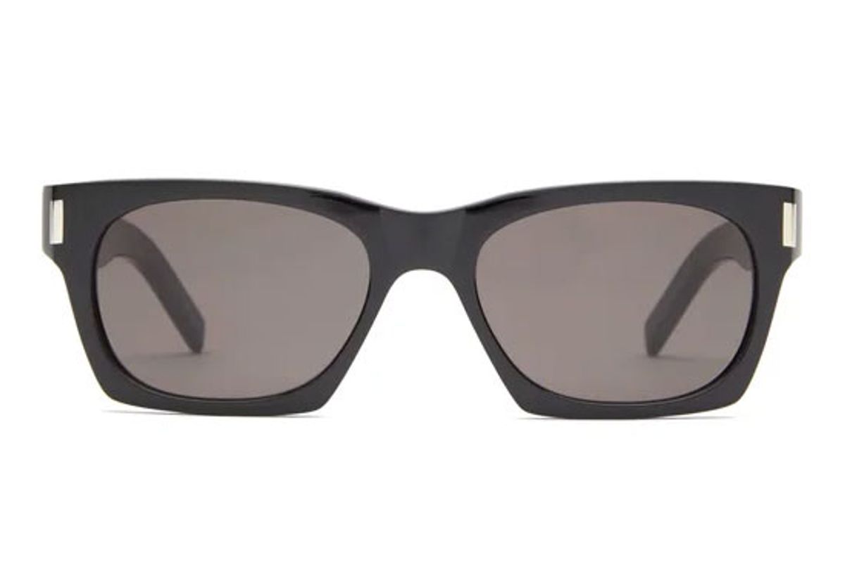 saint laurent rectangular acetate sunglasses