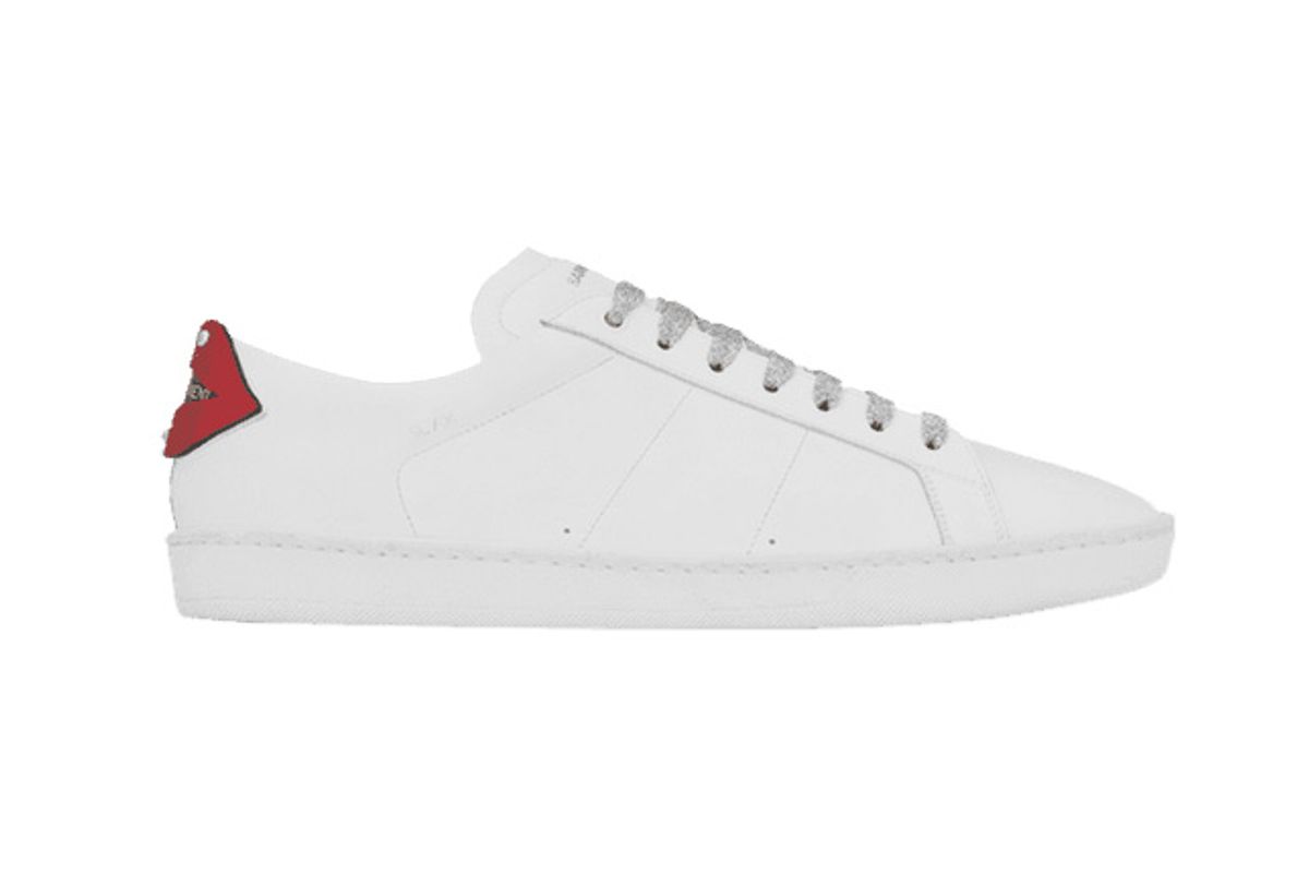 saint laurent signature court classic lips sl-01 low top sneaker