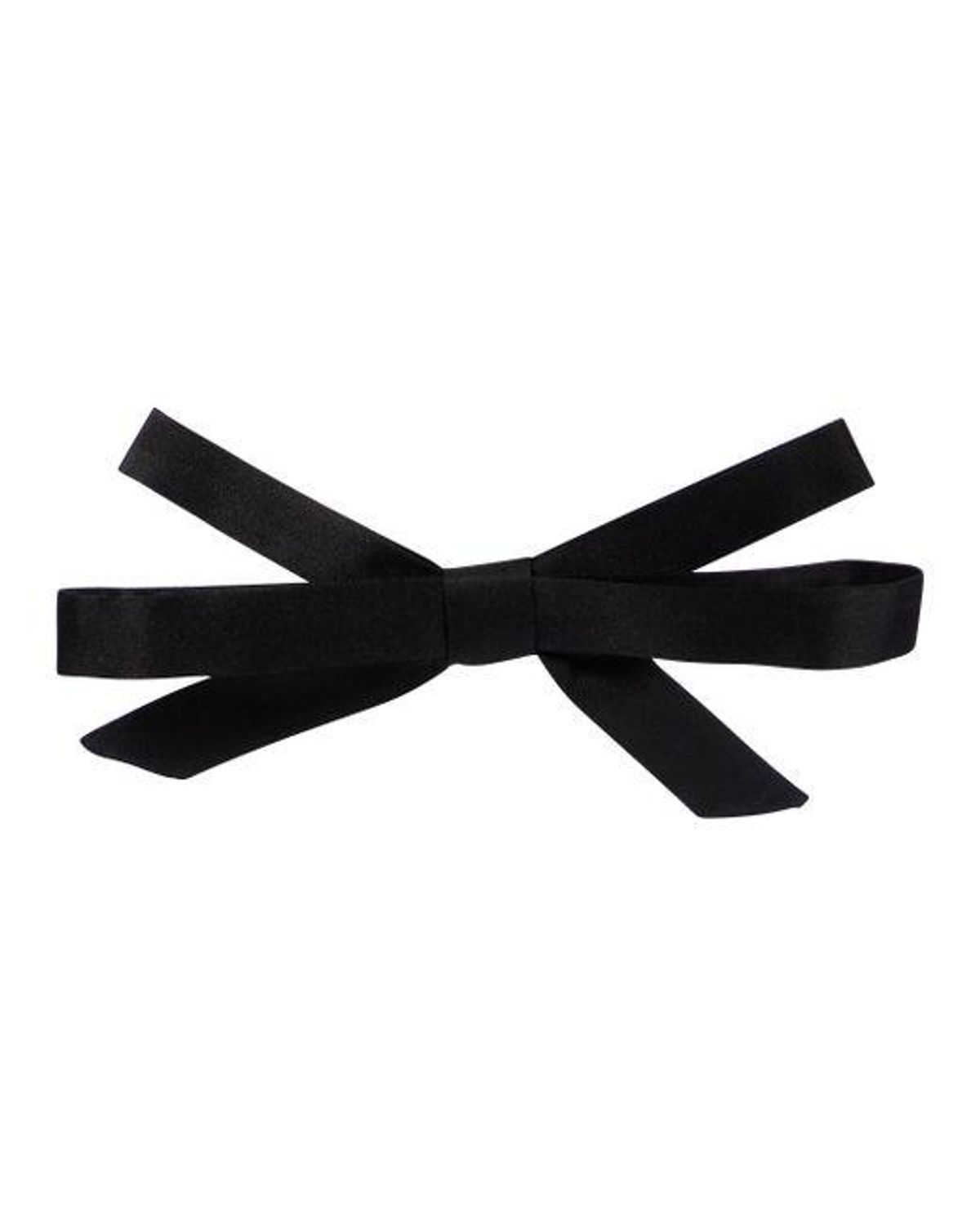 saint laurent silk satin bow tie