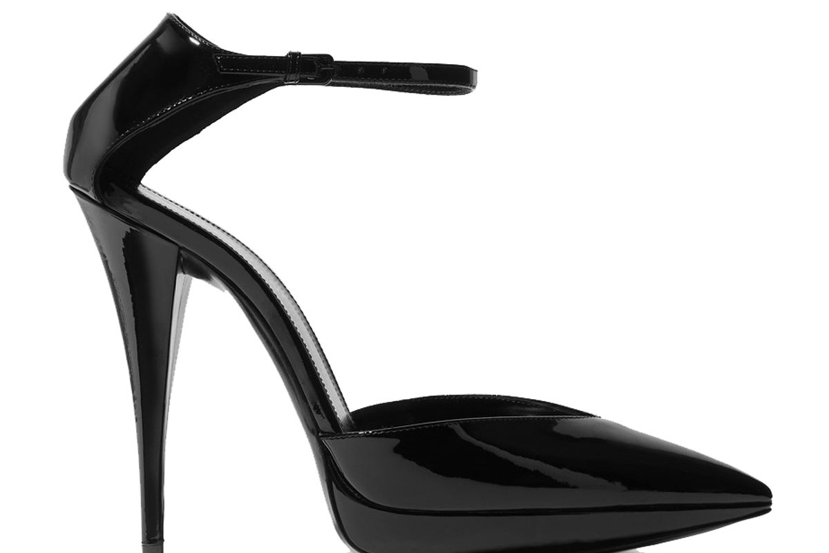 saint laurent zizi patent leather platform pumps