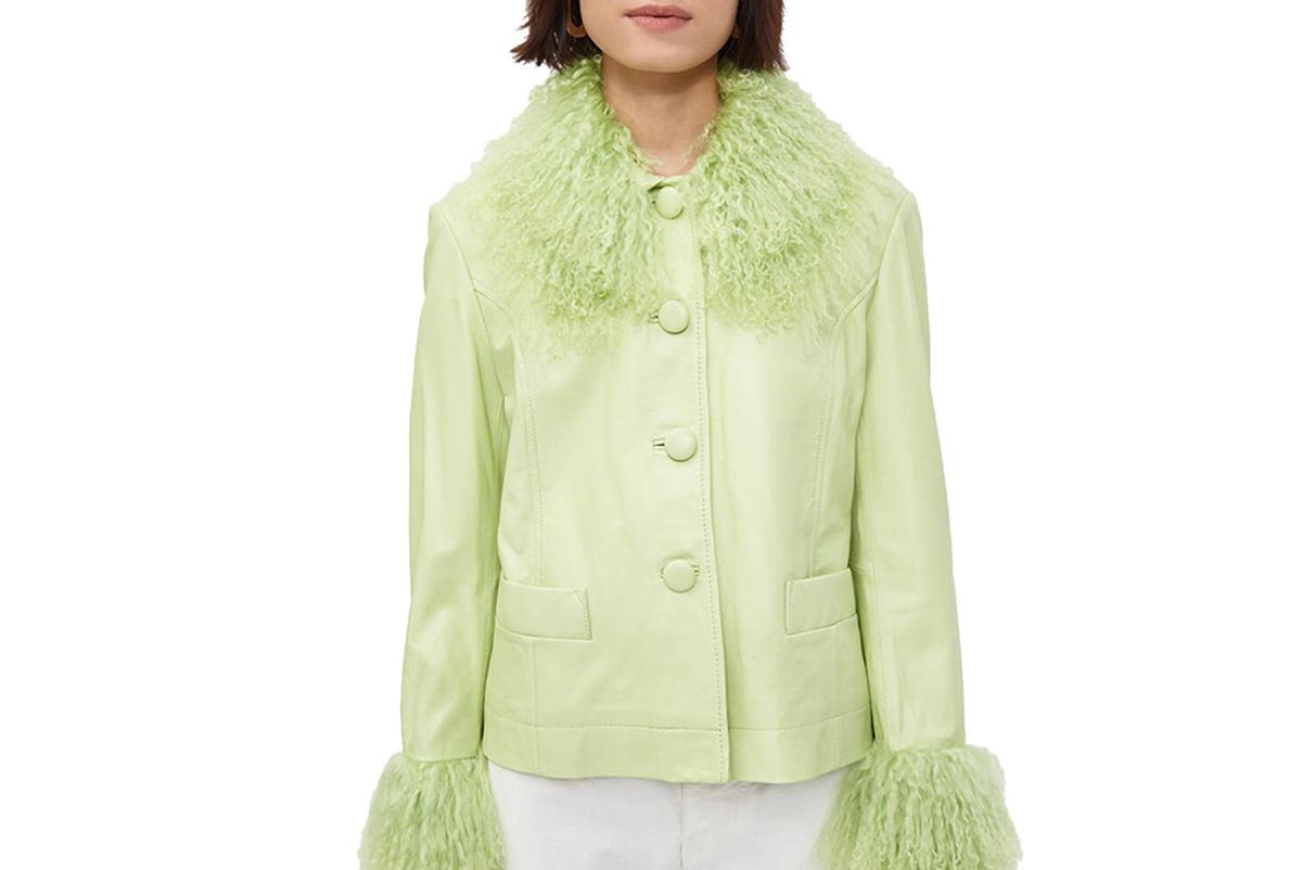 saks potts dorthe shearling jacket