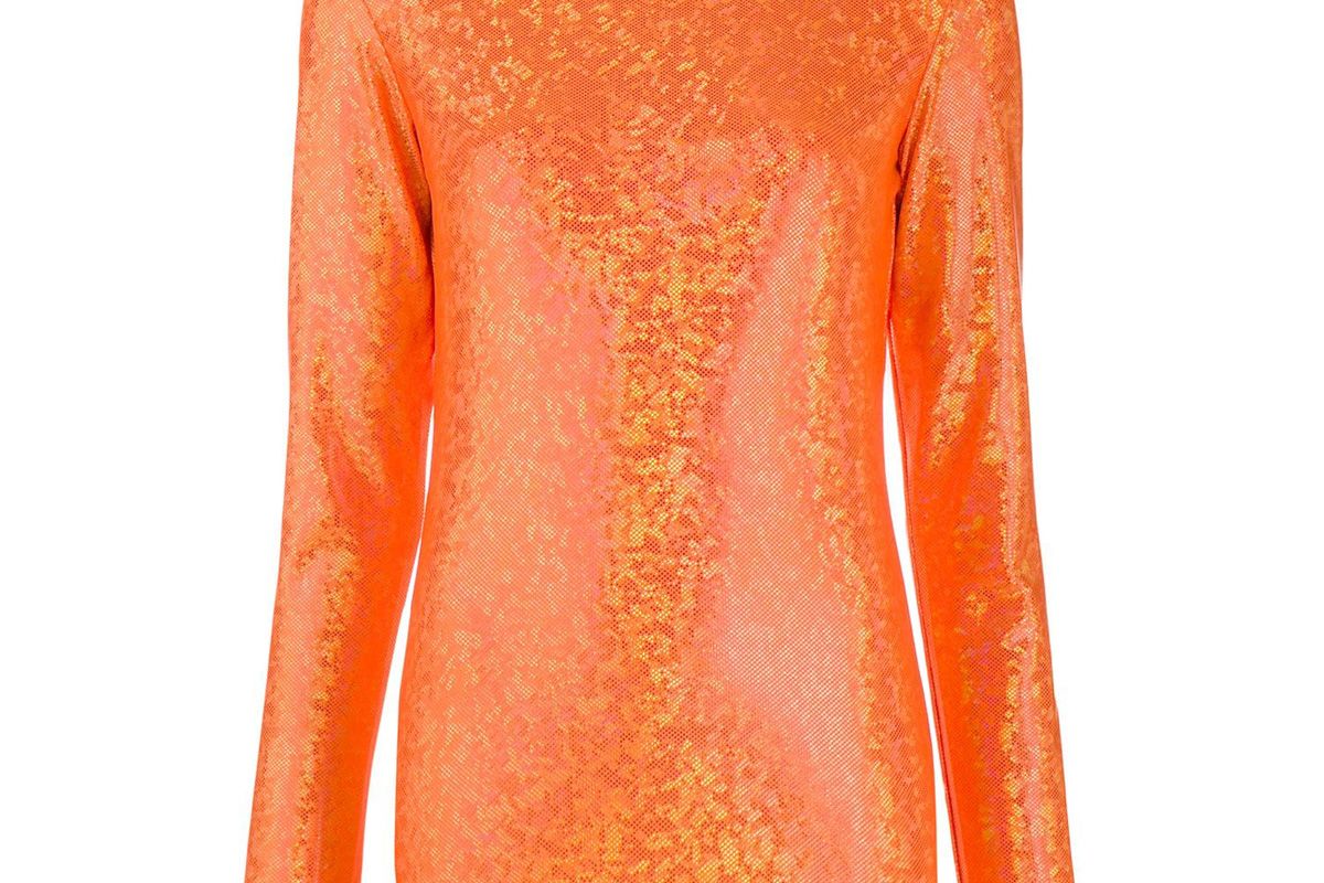 saks potts shimmer top