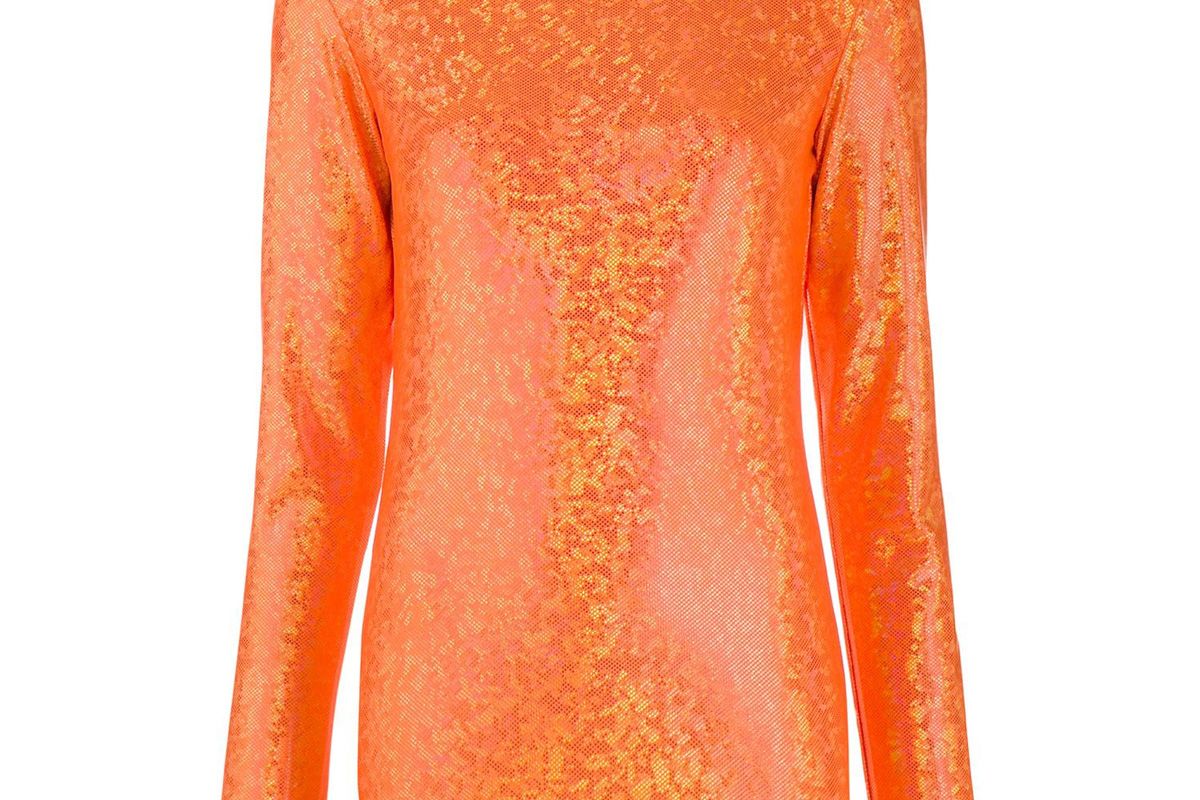 saks potts shimmer top