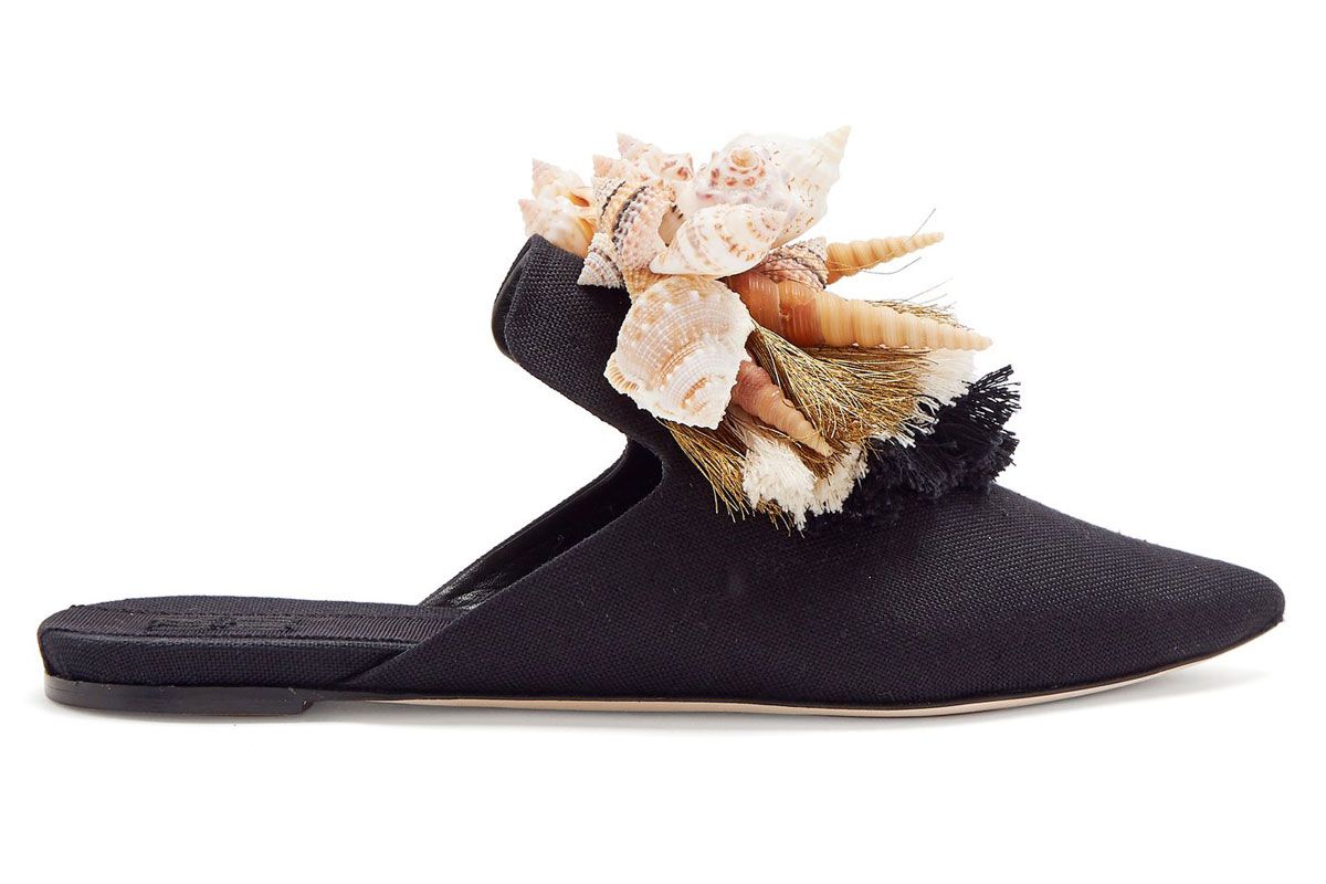 sanayi 313 shell and tassle slipper